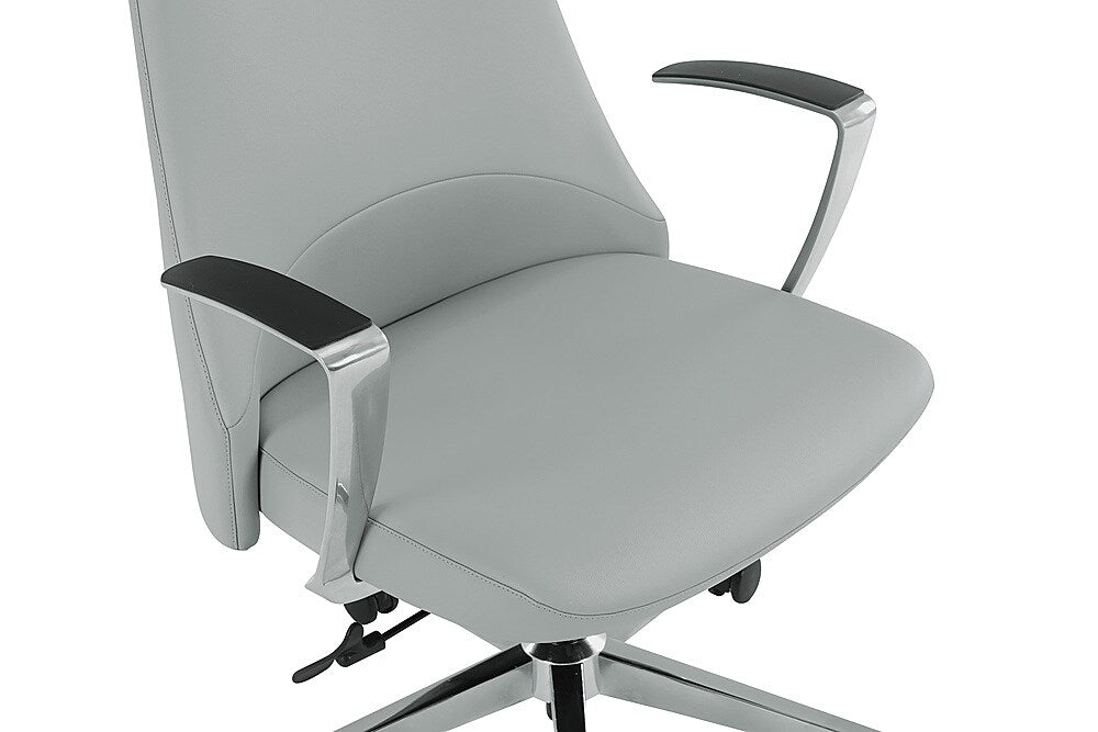 Office Star Products - High Back Antimicrobial Fabric Office Chair - Dillon Steel_7