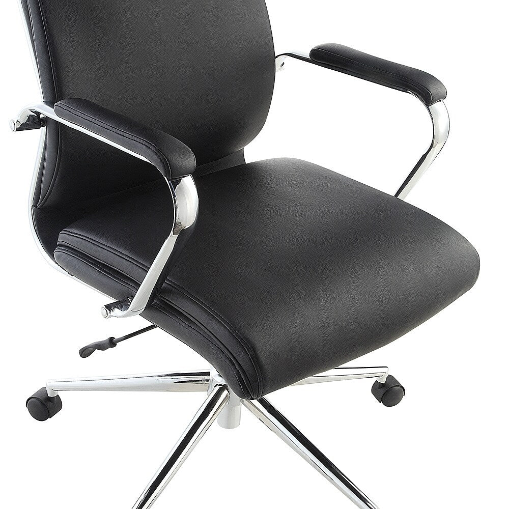 Office Star Products - High Back Antimicrobial Fabric Chair - Dillon Black_4