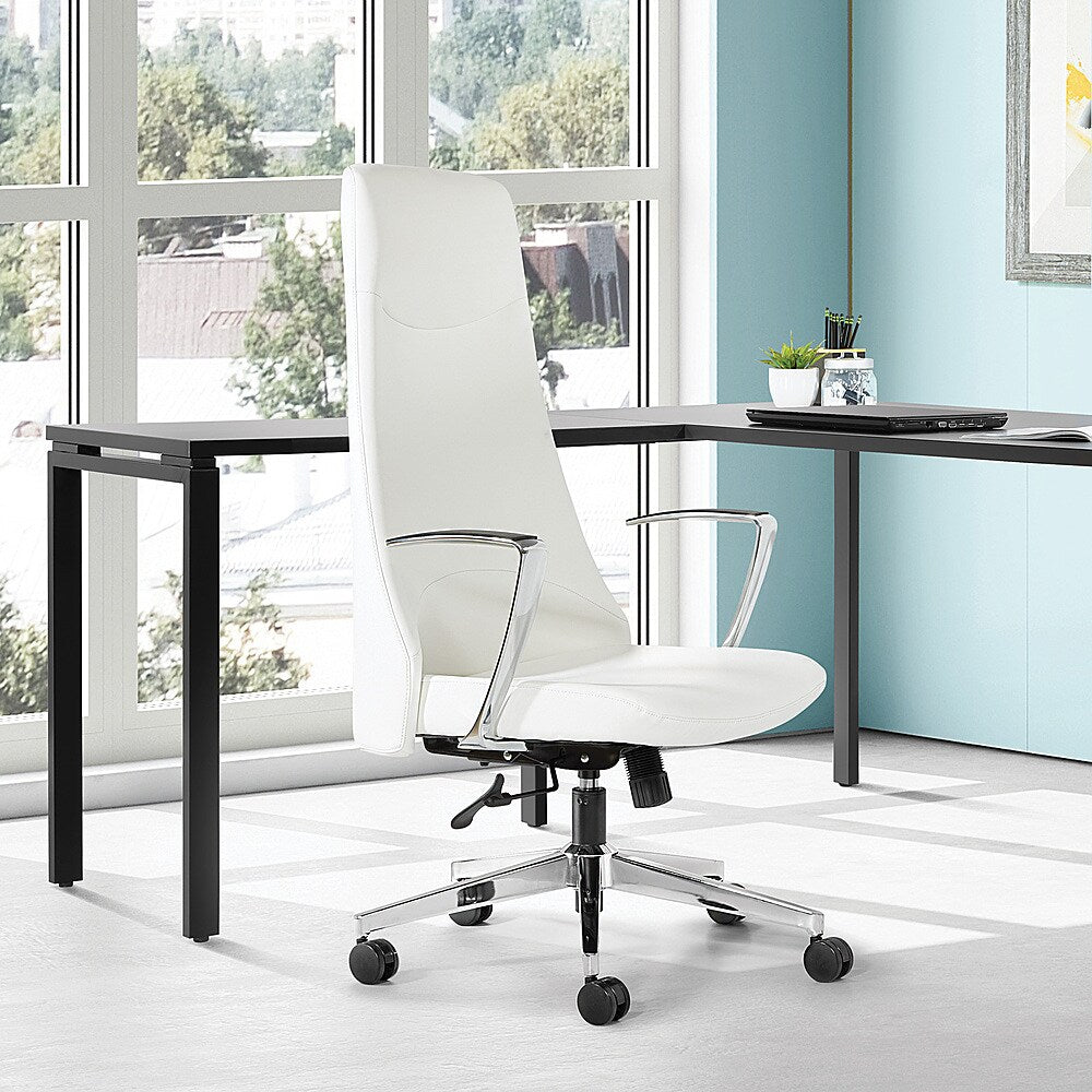 Office Star Products - High Back Antimicrobial Fabric Office Chair - Dillon Snow_6