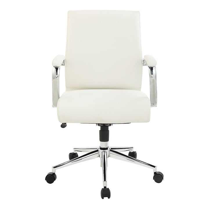 Office Star Products - Mid Back Antimicrobial Fabric Chair - Dillon Snow_0