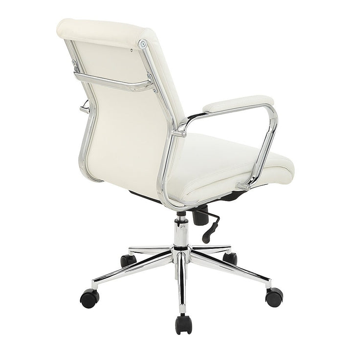 Office Star Products - Mid Back Antimicrobial Fabric Chair - Dillon Snow_8