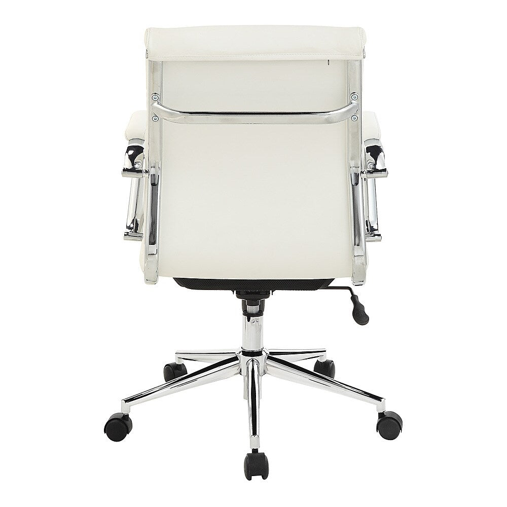 Office Star Products - Mid Back Antimicrobial Fabric Chair - Dillon Snow_7