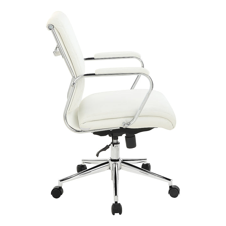 Office Star Products - Mid Back Antimicrobial Fabric Chair - Dillon Snow_2