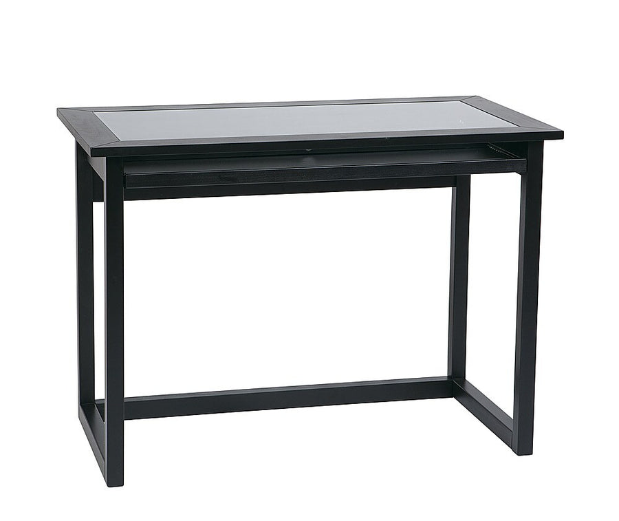 OSP Home Furnishings - Tool Less Meridian Computer Desk - Black / Clear Glass_0