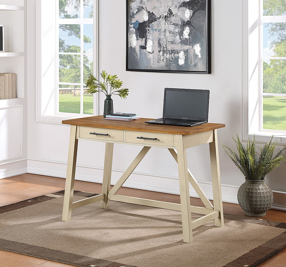 OSP Home Furnishings - Milford Rustic Writing Desk - Antique White_6