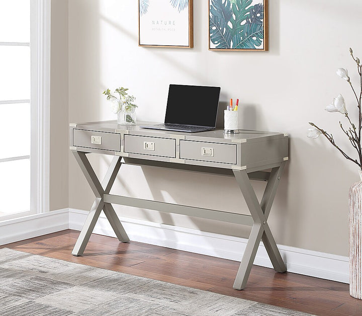 OSP Home Furnishings - Wellington 46" Desk with Power - Grey_7