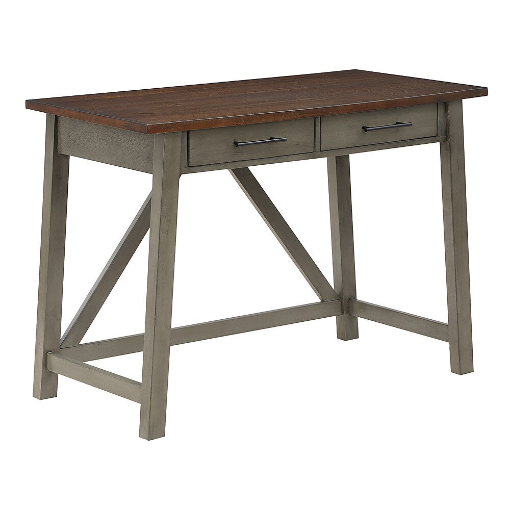 OSP Home Furnishings - Milford Rustic Writing Desk - Slate Grey_1
