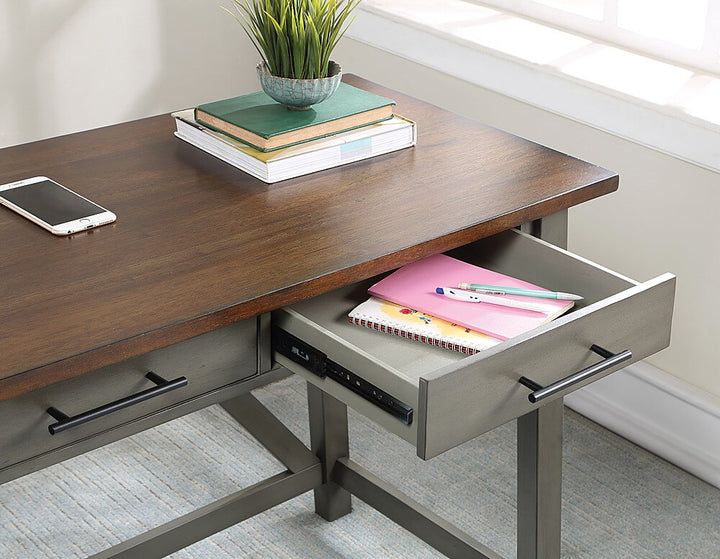 OSP Home Furnishings - Milford Rustic Writing Desk - Slate Grey_7