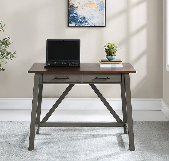 OSP Home Furnishings - Milford Rustic Writing Desk - Slate Grey_5