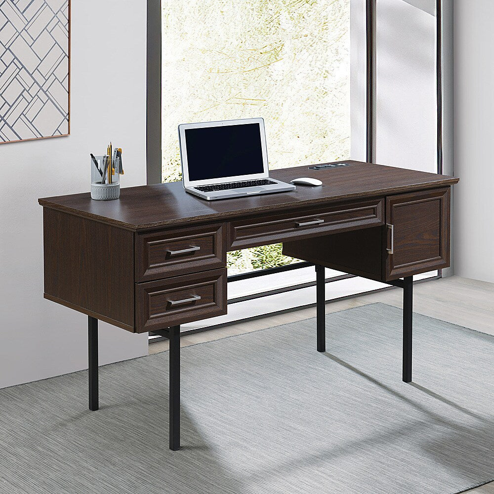OSP Home Furnishings - Jefferson Executive Desk With Power - Espresso_7