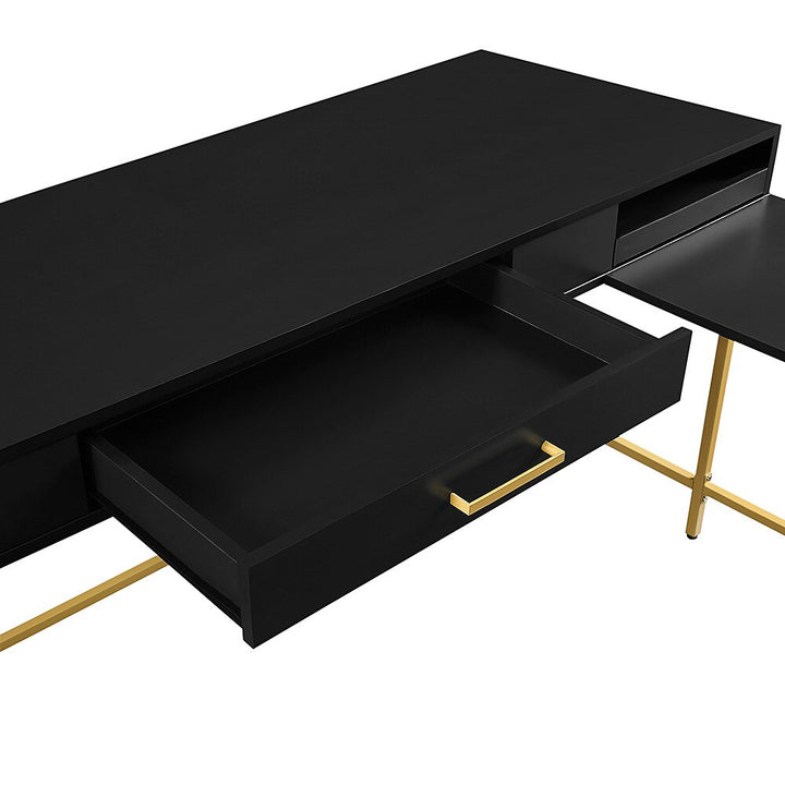 OSP Home Furnishings - Modern Life Desk in - Black_4