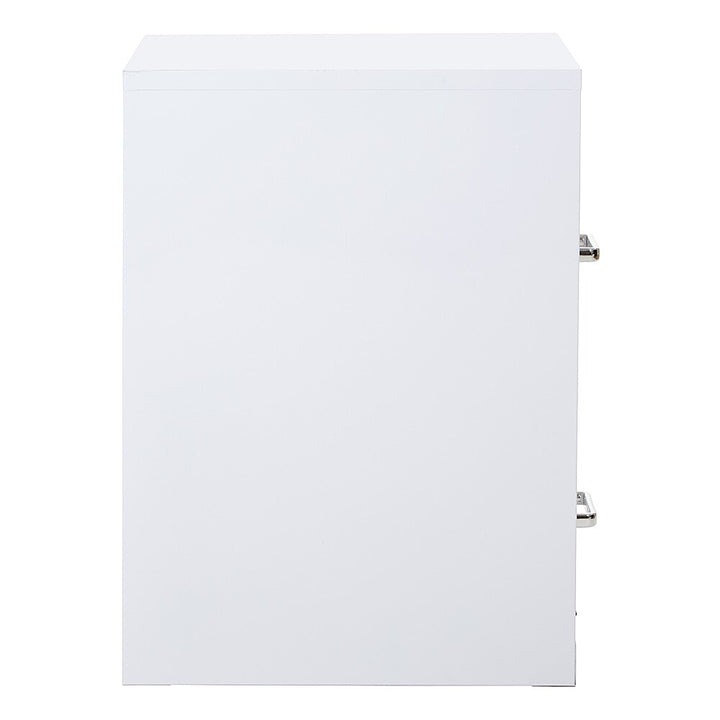 OSP Home Furnishings - 2 Drawer Locking Metal File Cabinet - White_7