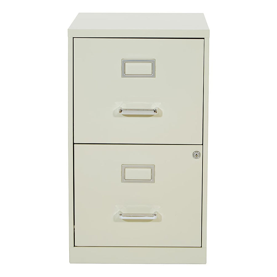 OSP Home Furnishings - 2 Drawer Locking Metal File Cabinet - Tan_0