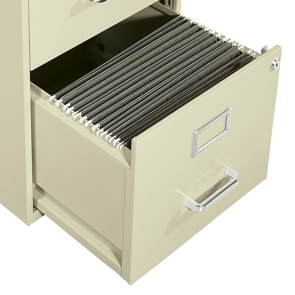 OSP Home Furnishings - 2 Drawer Locking Metal File Cabinet - Tan_1
