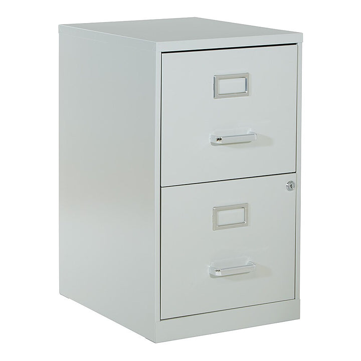 OSP Home Furnishings - 2 Drawer Locking Metal File Cabinet - Gray_7