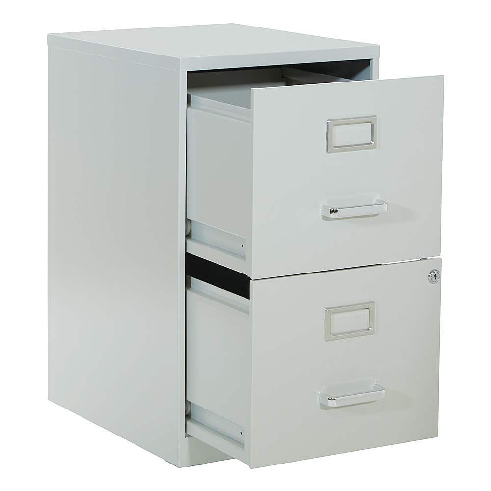OSP Home Furnishings - 2 Drawer Locking Metal File Cabinet - Gray_6