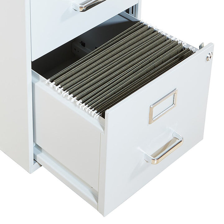 OSP Home Furnishings - 2 Drawer Locking Metal File Cabinet - Gray_2