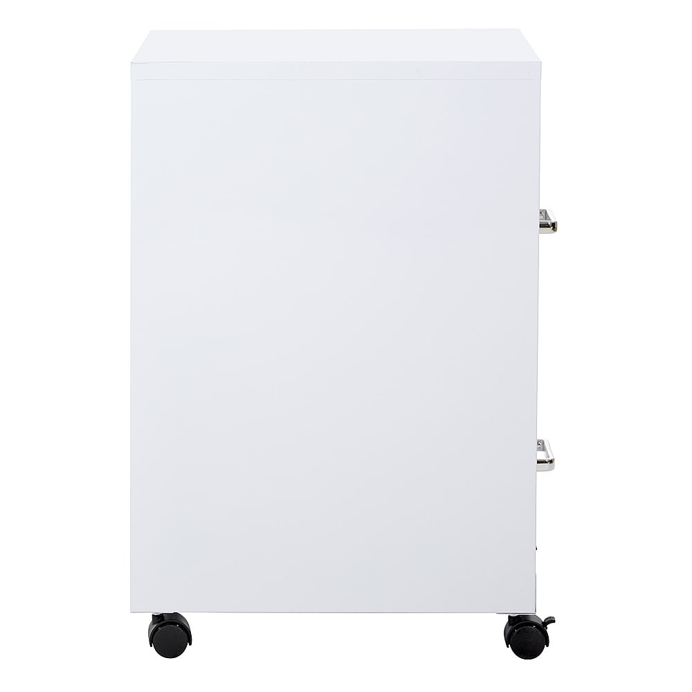 OSP Home Furnishings - 2 Drawer Mobile Locking Metal File Cabinet - White_7