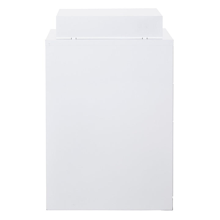 OSP Home Furnishings - 3 Drawer Locking Metal File Cabinet with Top Shelf - White_7