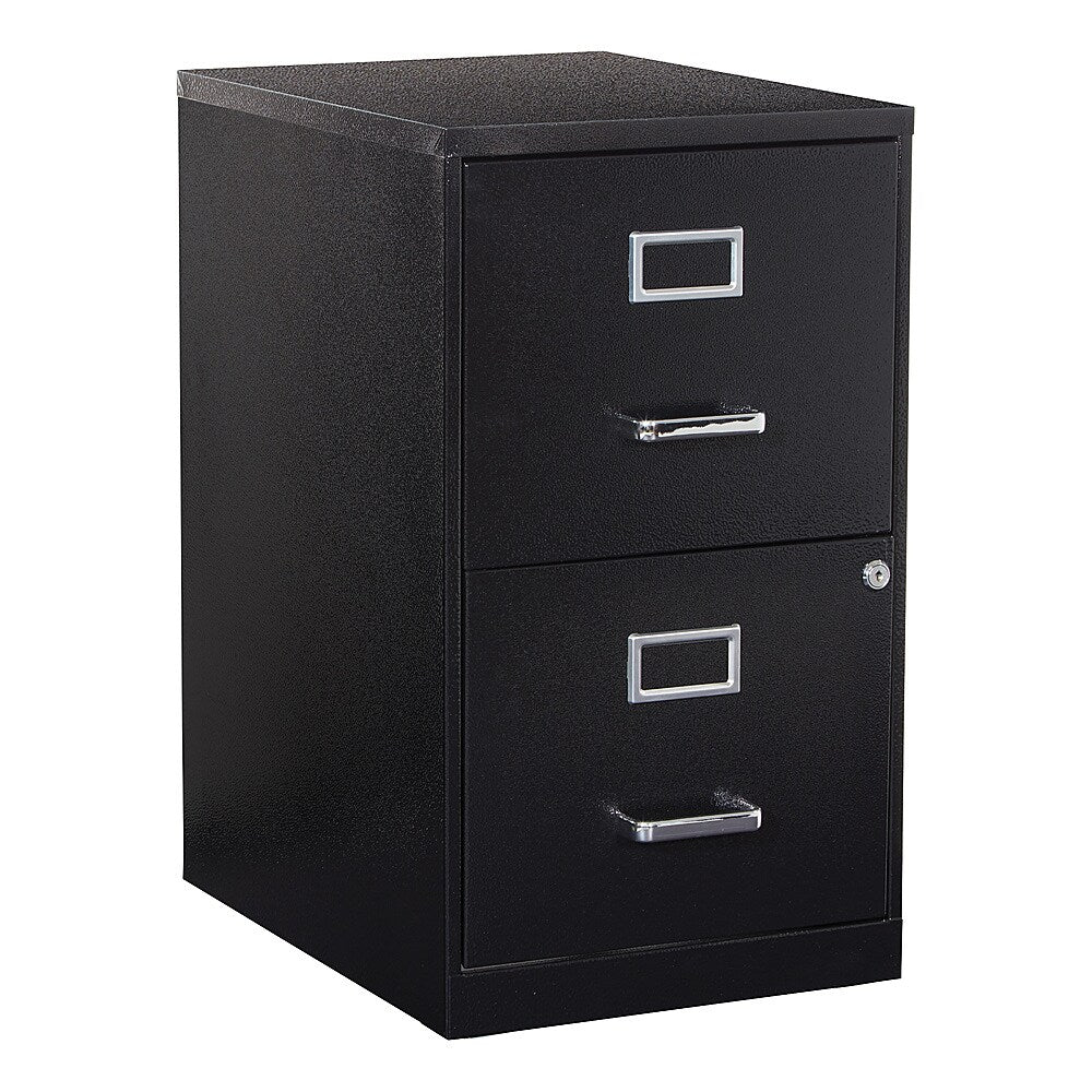 OSP Home Furnishings - 2 Drawer Locking Metal File Cabinet - Black_8