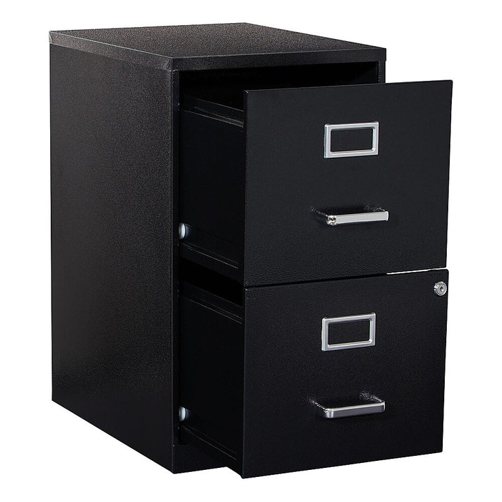 OSP Home Furnishings - 2 Drawer Locking Metal File Cabinet - Black_5
