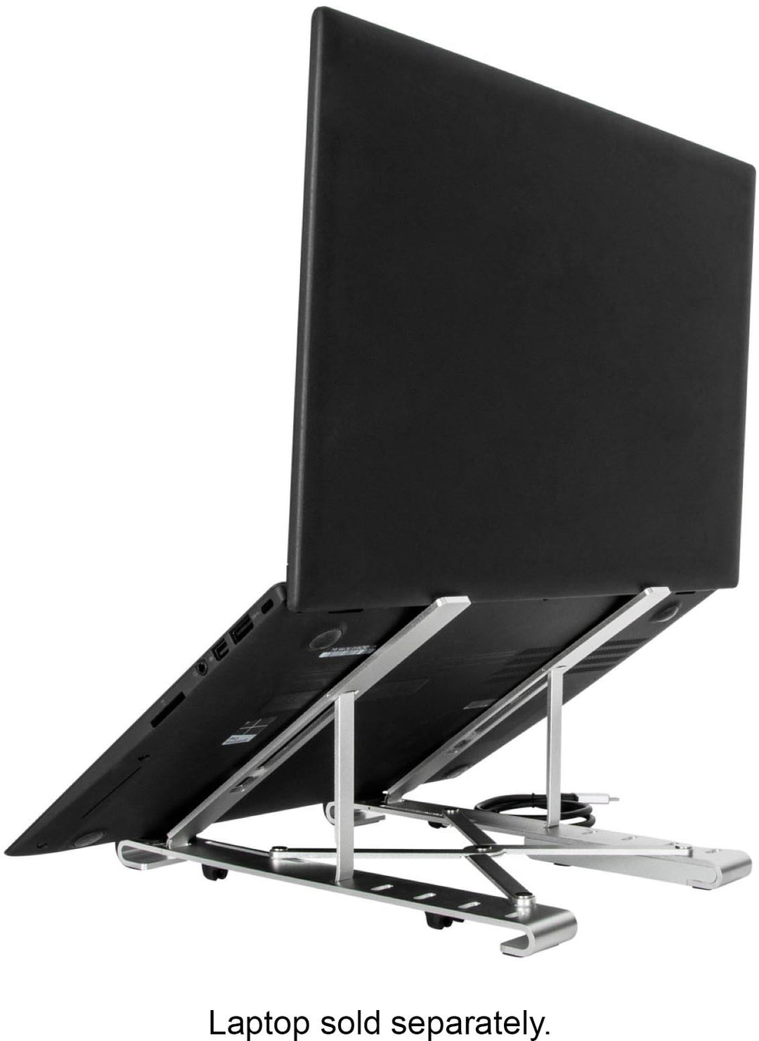 Targus - Portable Laptop Stand + Integrated USB-A Hub - Silver_11