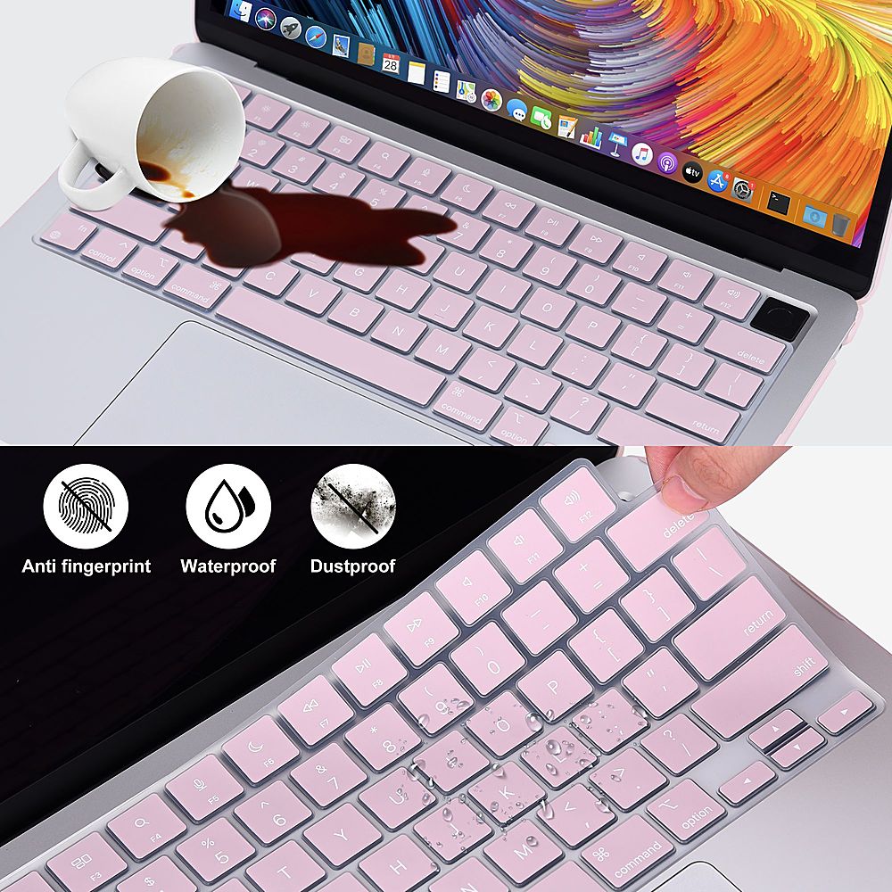 Techprotectus - MacBook case for 2022 MacBook Air 13.6" with Apple M2 Chip- (Model A2681)-Rose Quartz_8