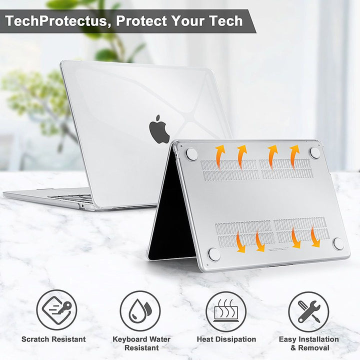 Techprotectus - MacBook case for 2022 MacBook Air 13.6" with Apple M2 Chip-Crystal Clear  (Model A2681)_8