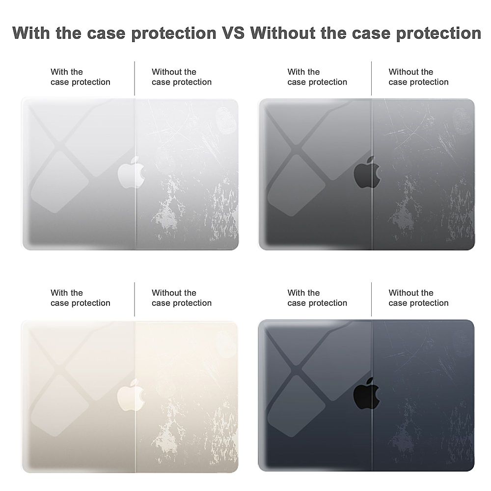 Techprotectus - MacBook case for 2022 MacBook Air 13.6" with Apple M2 Chip-Crystal Clear  (Model A2681)_6