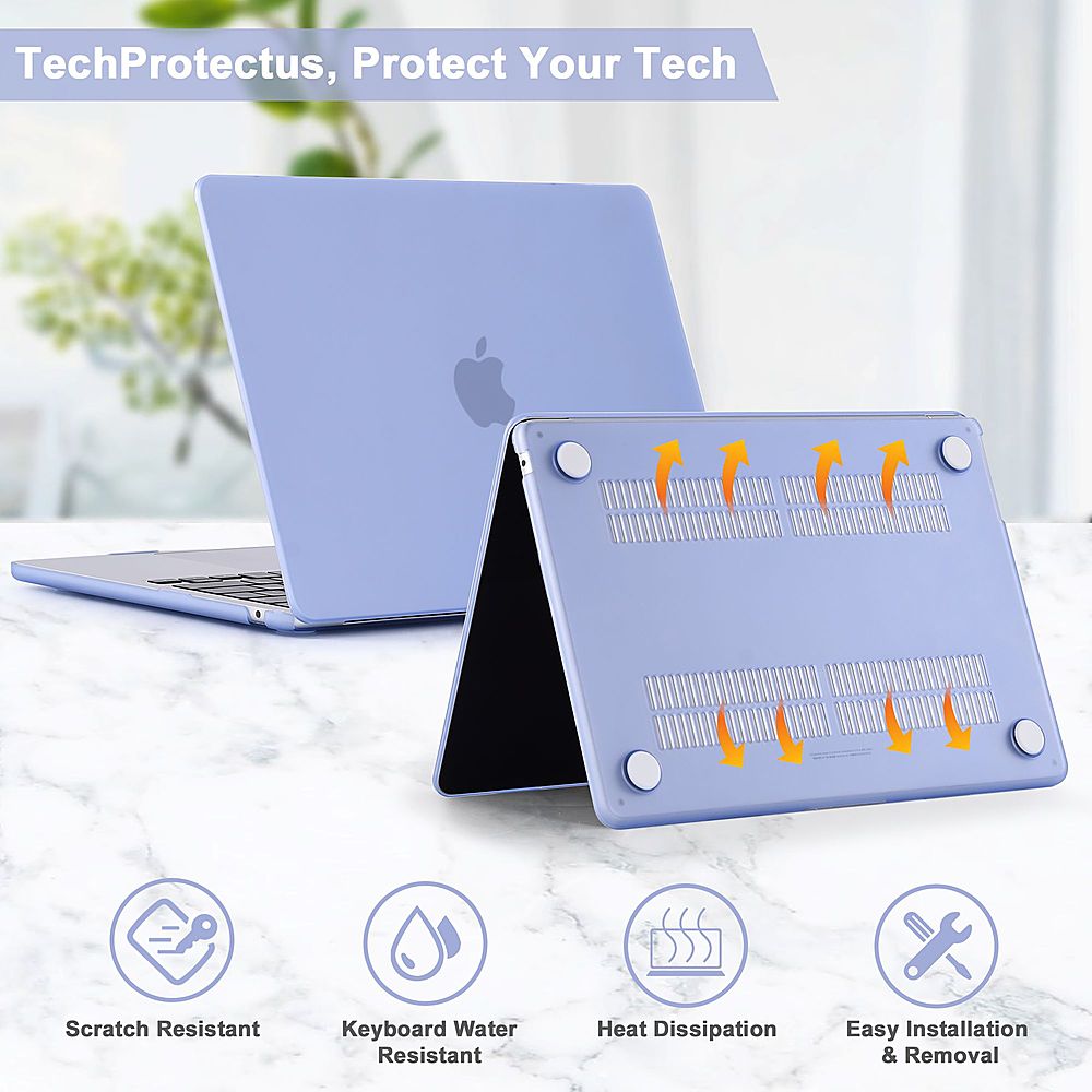 Techprotectus - MacBook case for 2022 MacBook Air 13.6" with Apple M2 Chip-(Model A2681)-Serenity Blue_8