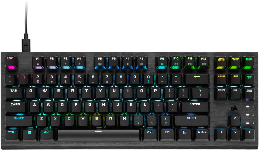 CORSAIR - K60 PRO TKL Wired Optical-Mechanical OPX Linear Switch Gaming Keyboard with 8000Hz Polling Rate - Black_0
