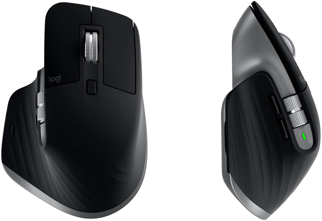 Logitech - MX Master 3S for Mac Bluetooth Laser Mouse with Ultrafast Scrolling - Space Gray_6