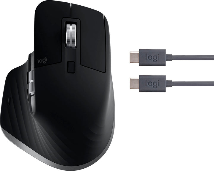 Logitech - MX Master 3S for Mac Bluetooth Laser Mouse with Ultrafast Scrolling - Space Gray_2