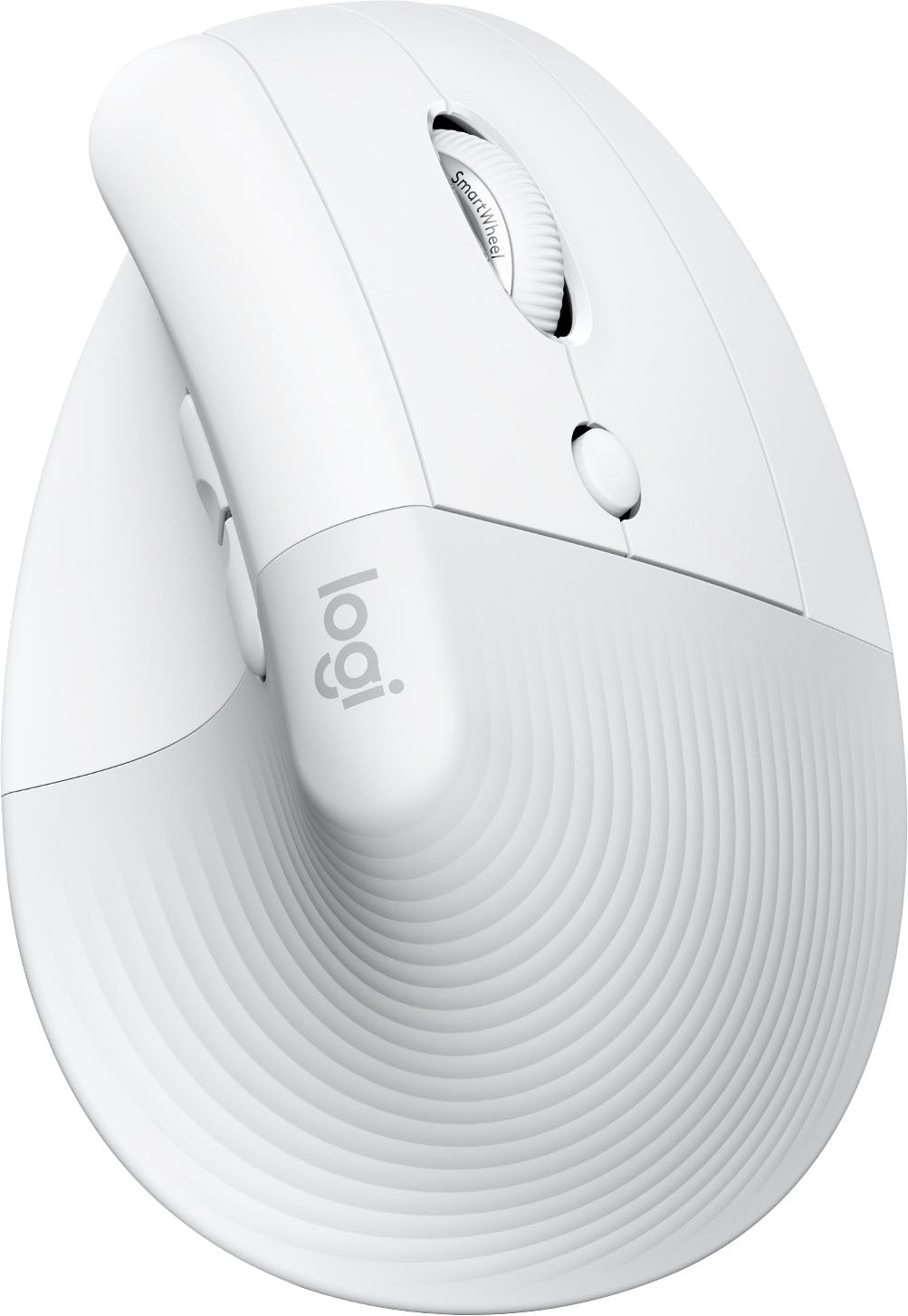 Logitech - Lift for Mac Bluetooth Ergonomic Mouse with 4 Customizable Buttons - Off-White_0