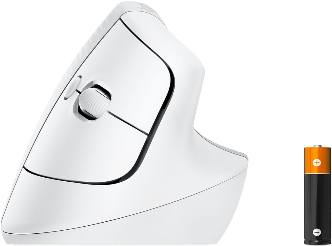 Logitech - Lift for Mac Bluetooth Ergonomic Mouse with 4 Customizable Buttons - Off-White_2
