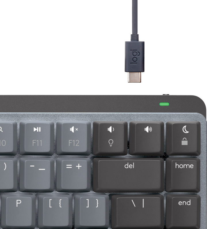 Logitech - MX Mechanical Mini for Mac Compact Wireless Mechanical Clicky Switch Keyboard for macOS/iPadOS/iOS with Backlit Keys - Space Gray_5