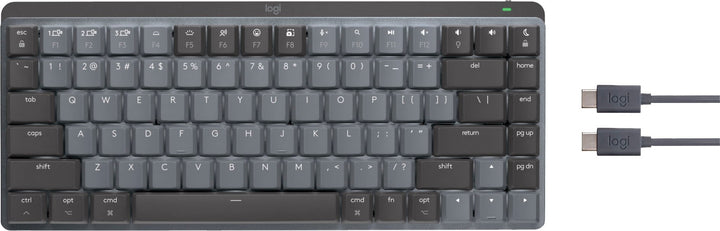 Logitech - MX Mechanical Mini for Mac Compact Wireless Mechanical Clicky Switch Keyboard for macOS/iPadOS/iOS with Backlit Keys - Space Gray_3