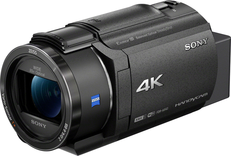 Sony - AX43A 4K Handycam with Exmore R CMOS sensor camcorder - Black_0