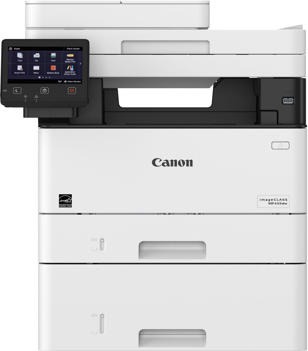 Canon - imageCLASS MF455dw Wireless Black-and-White All-In-One Laser Printer with Fax - White_7