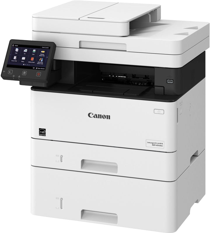 Canon - imageCLASS MF455dw Wireless Black-and-White All-In-One Laser Printer with Fax - White_5