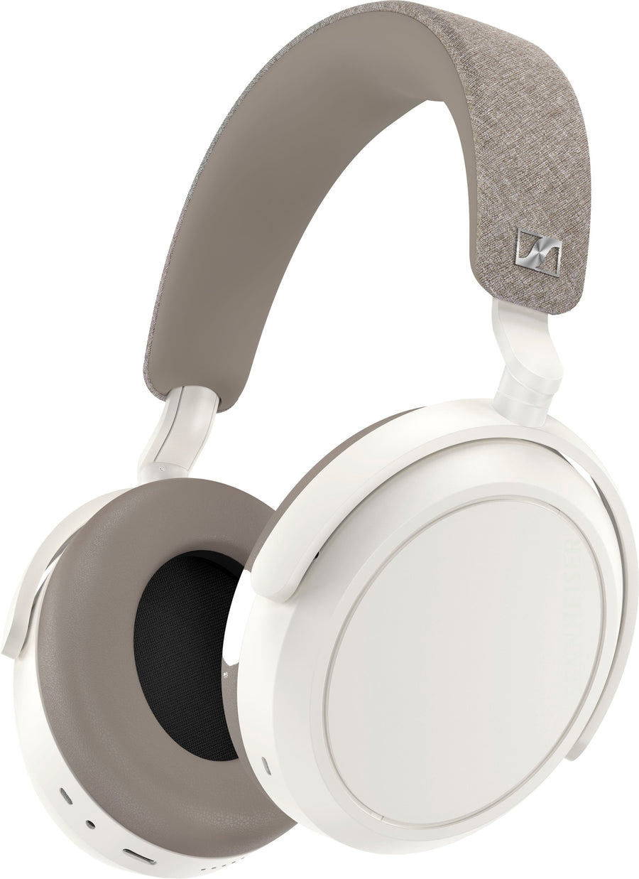 Sennheiser - Momentum 4 Wireless Adaptive Noise-Canceling Over-The-Ear Headphones - White_0