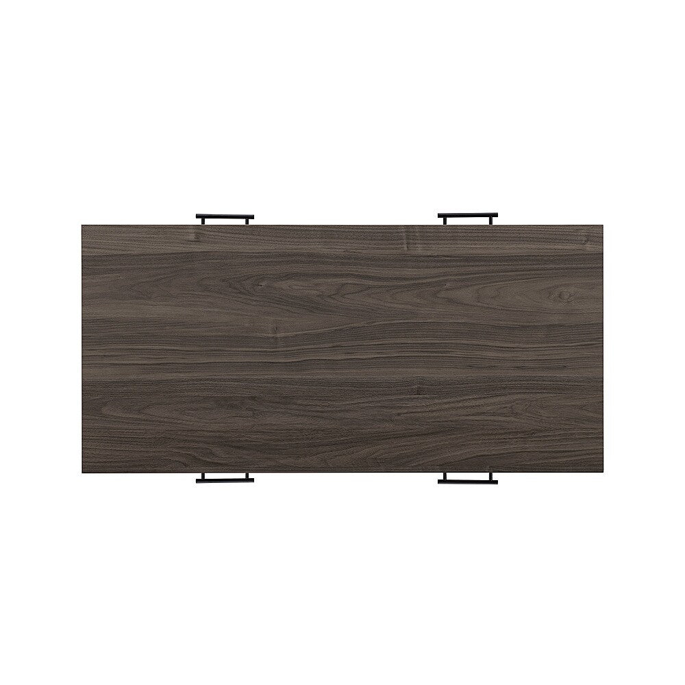 Walker Edison - Contemporary Minimalist 2-Drawer Coffee Table - Slate Grey/Black_6