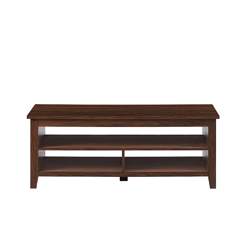 Walker Edison - Coastal Grooved-Panel Storage Coffee Table - Dark Walnut_6