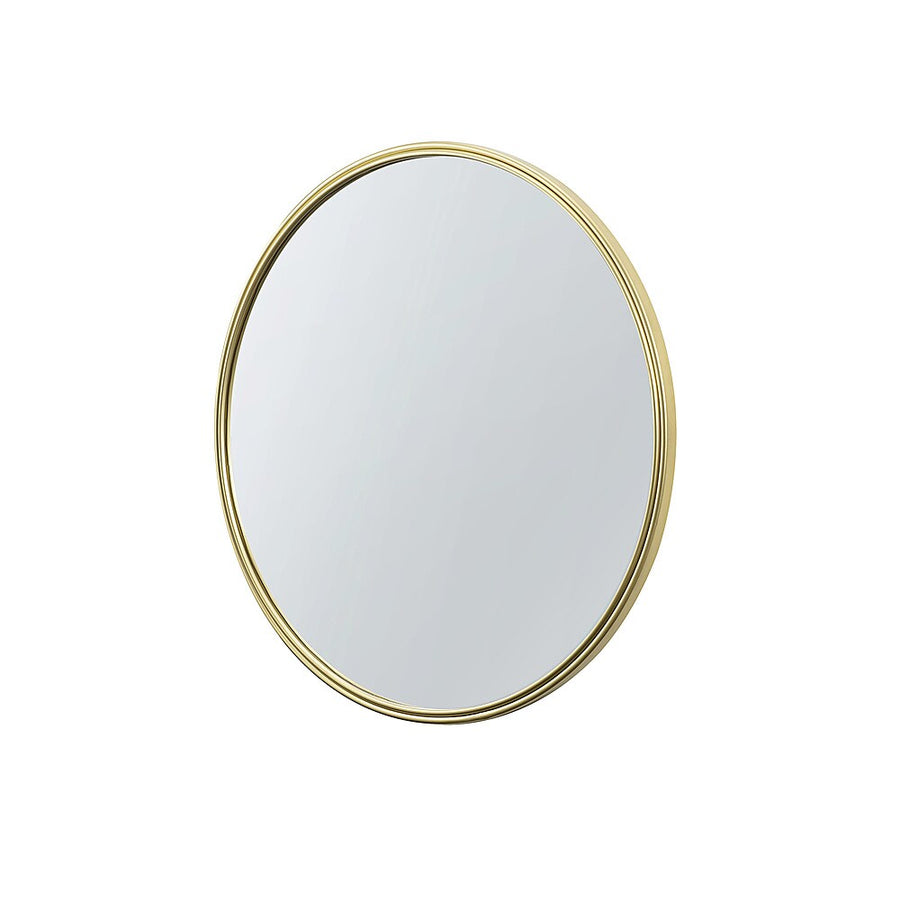 Walker Edison - Modern Minimalist Round Wall Mirror - Gold_0