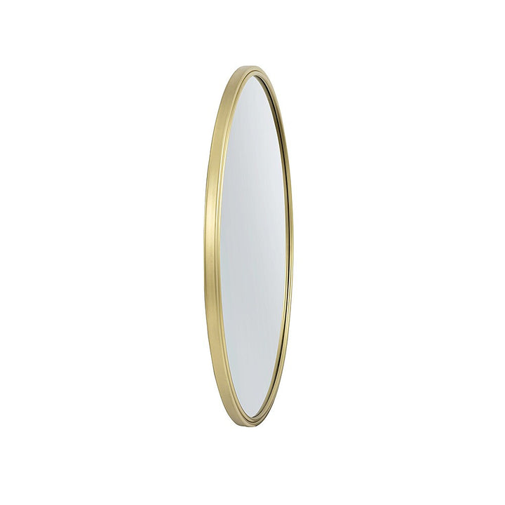 Walker Edison - Modern Minimalist Round Wall Mirror - Gold_7
