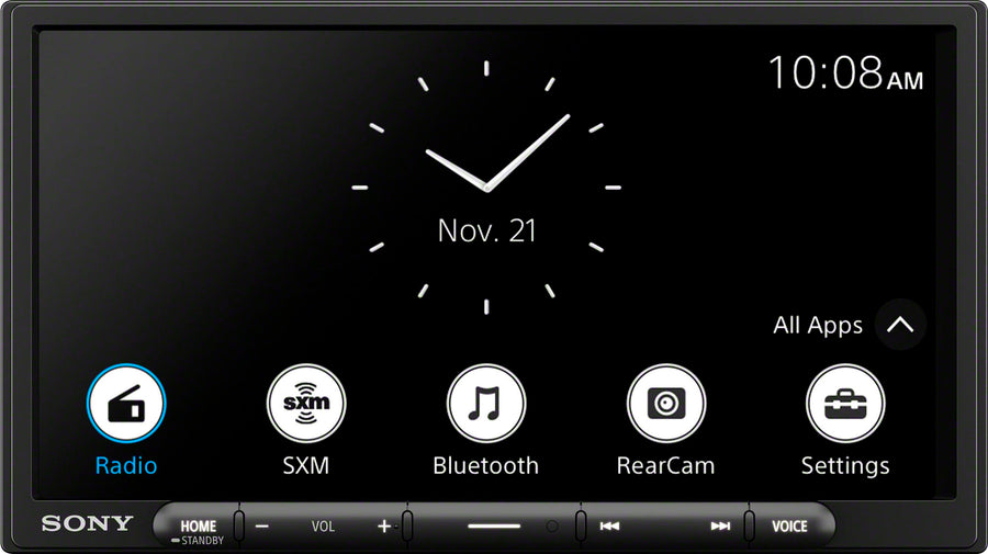 Sony - 7" Wireless Apple CarPlay and Android Auto Digital Media Receiver - Black_0