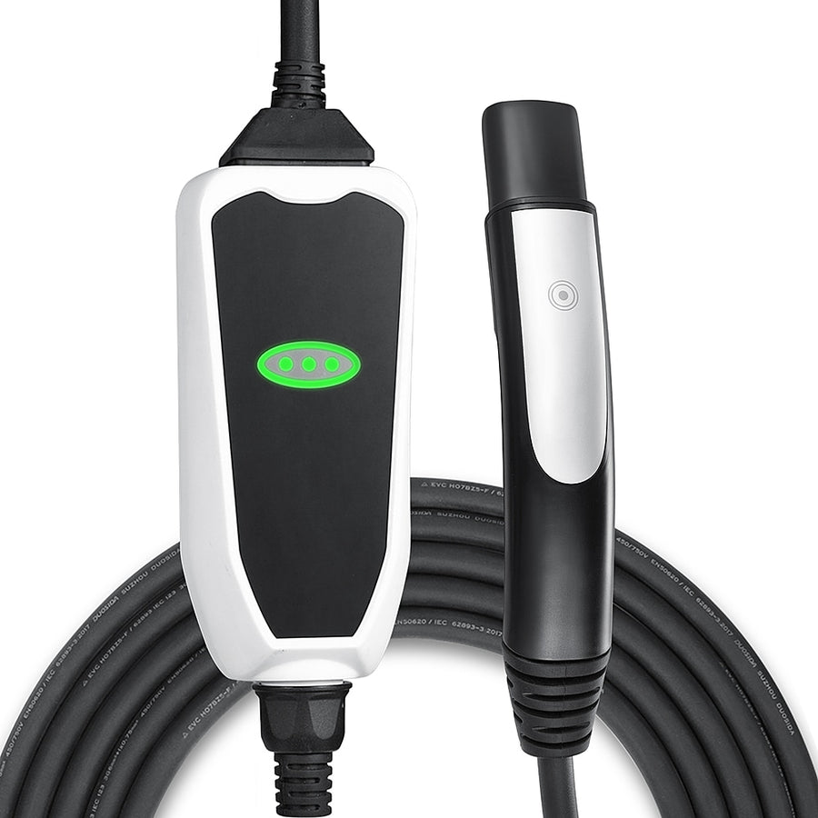 Lectron - Level 1/2 Tesla Charger (16 Amp/ 2 Amp) with Dual Charging Plugs (NEMA 5-15 & 14-50) - Compatible with All Tesla Models - Black_0