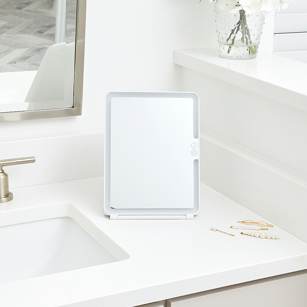 Glo-Tech - Slim Travel LED Mirror - White_2