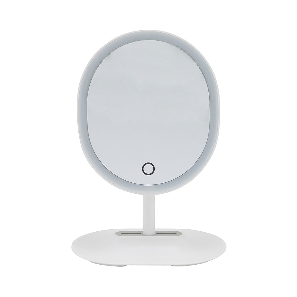 Glo-Tech - Oval Rechargeable LED Miror - White_0