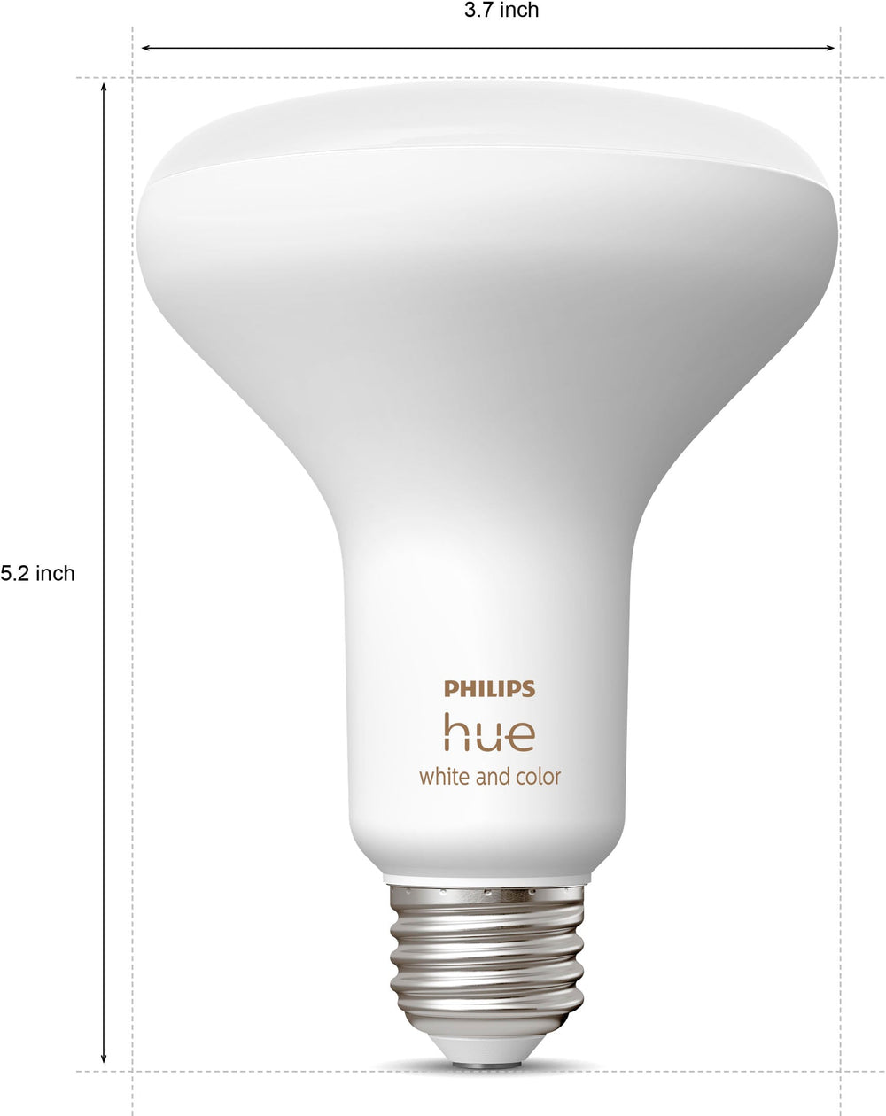 Philips - Hue White and Color Ambiance BR30 Bluetooth 85W Smart LED Bulb_1